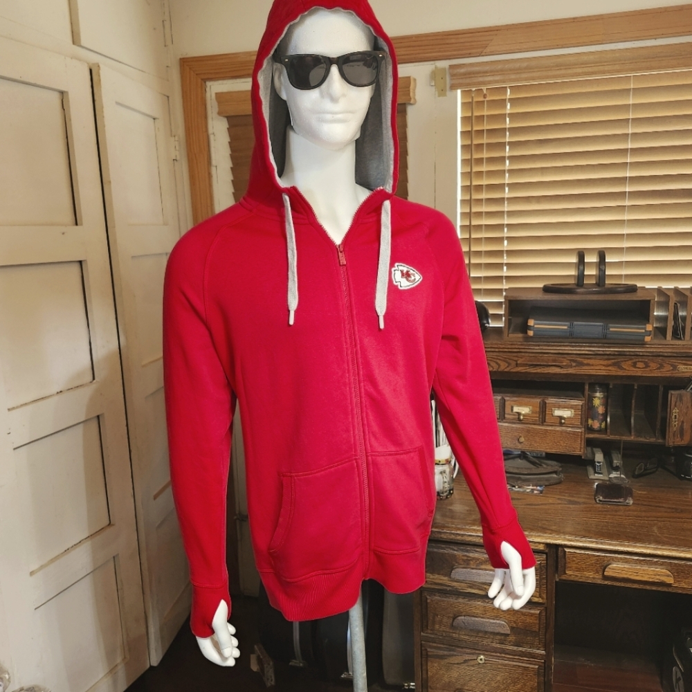 Kansas City Chiefs Full-Zip Sweatshirt Hoodie From Antigua Size 2XL